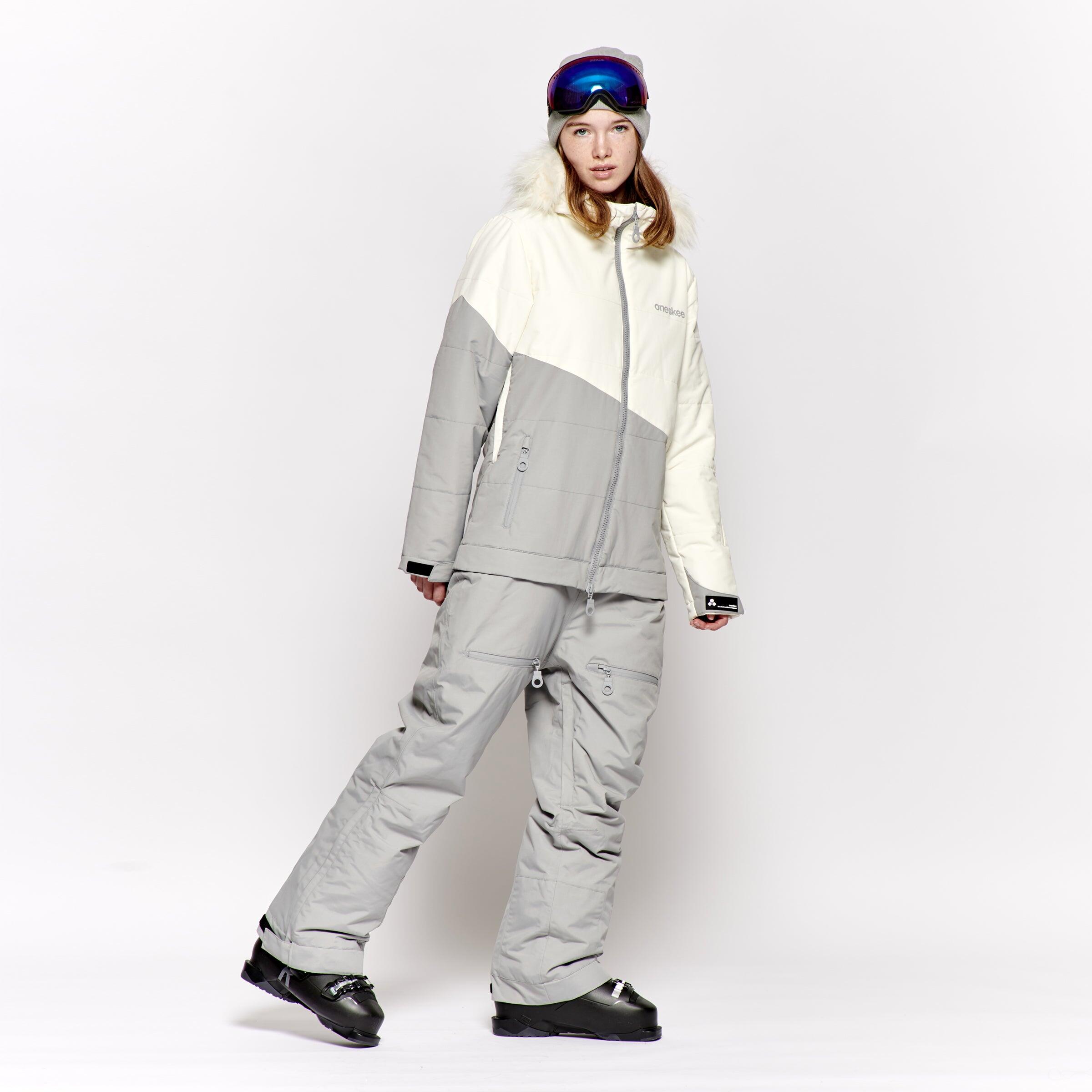 ONESKEE Women's 2-in-1 Snow Suit, Grey
