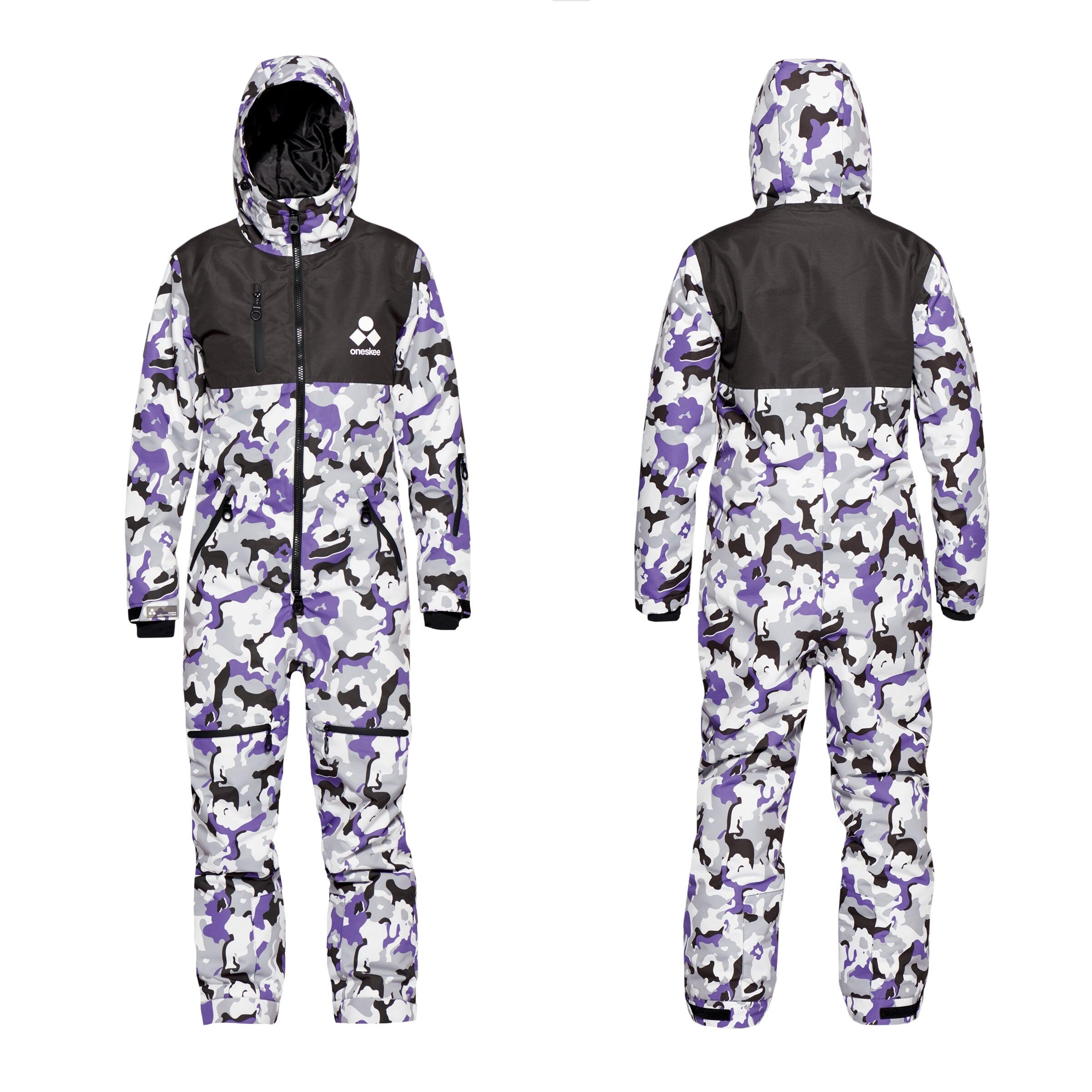 Women's Snow Suit, Purple Camo 7/7
