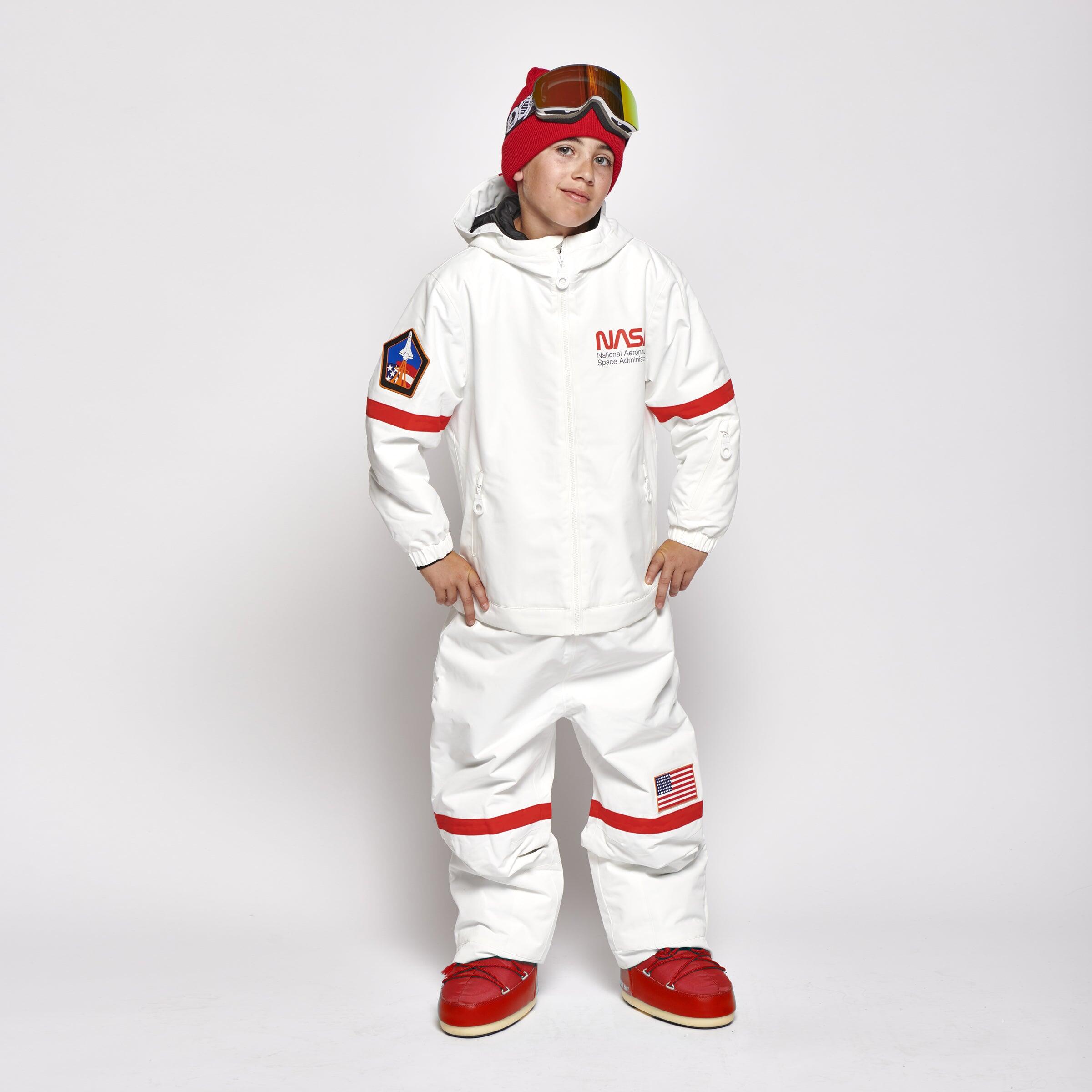 ONESKEE Kids 2-in-1 Snow Suit, White NASA