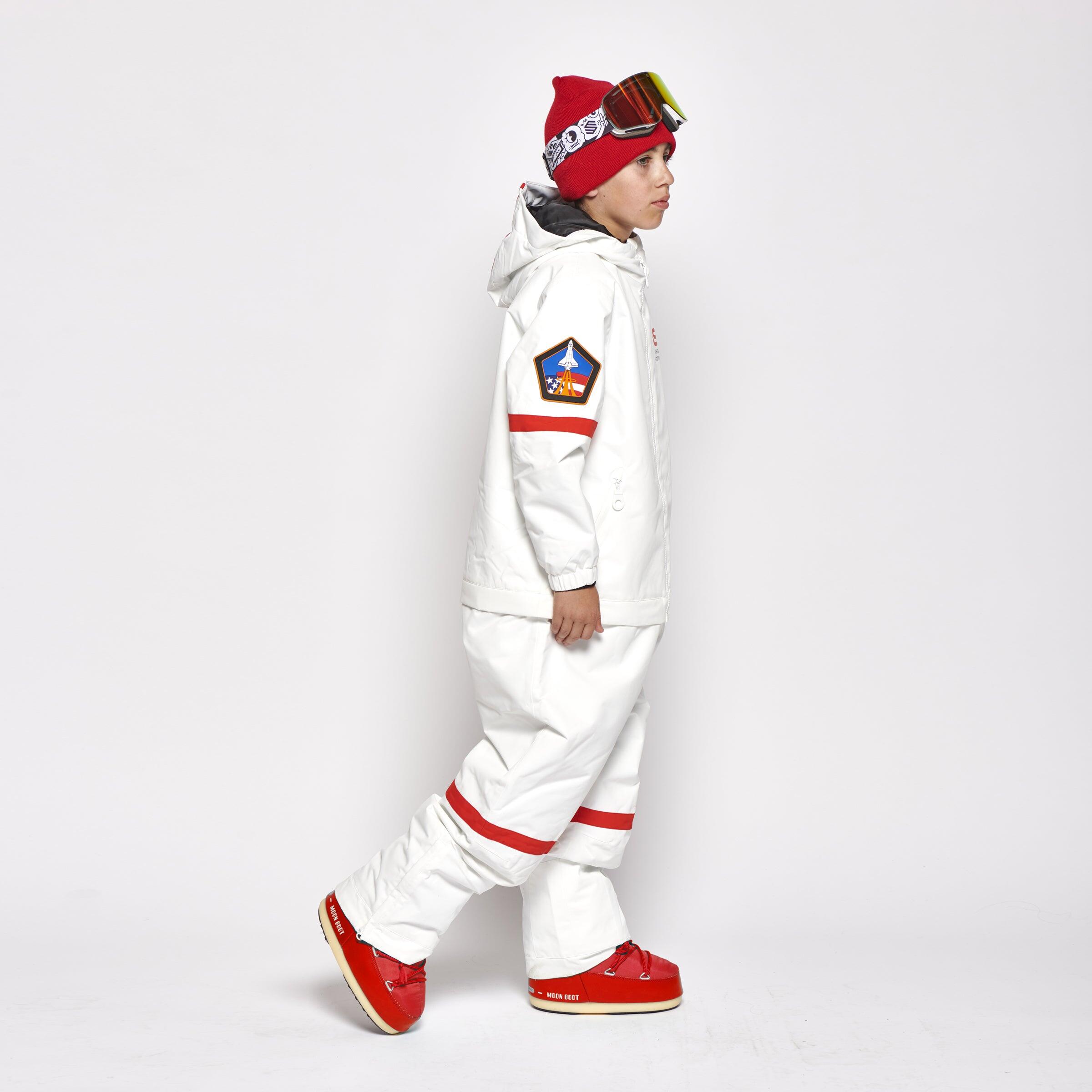 Kids 2-in-1 Snow Suit, White NASA 3/7