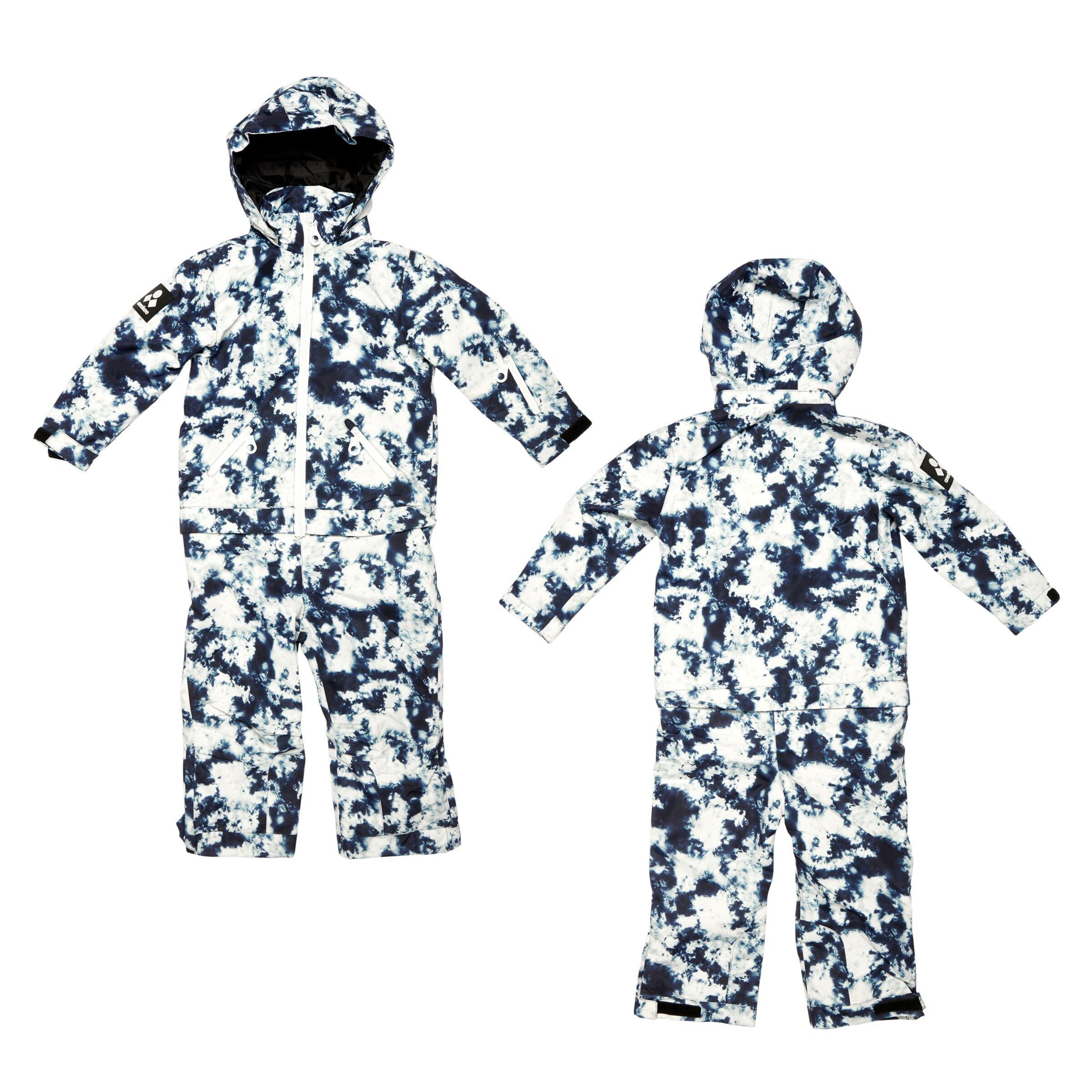 Kids 2-in-1 Snow Suit, Blue Tie Dye 6/6