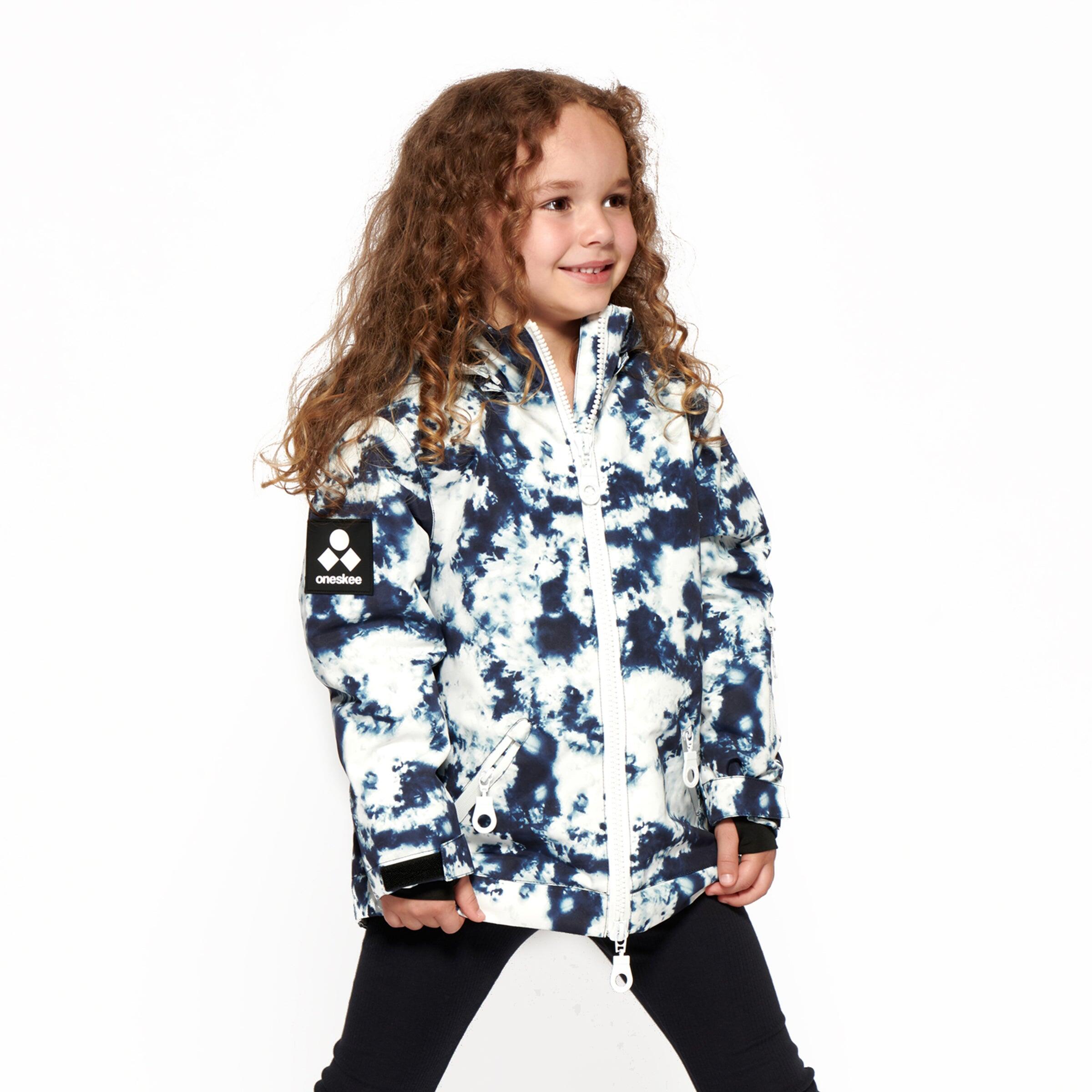 Kids 2-in-1 Snow Suit, Blue Tie Dye 2/6