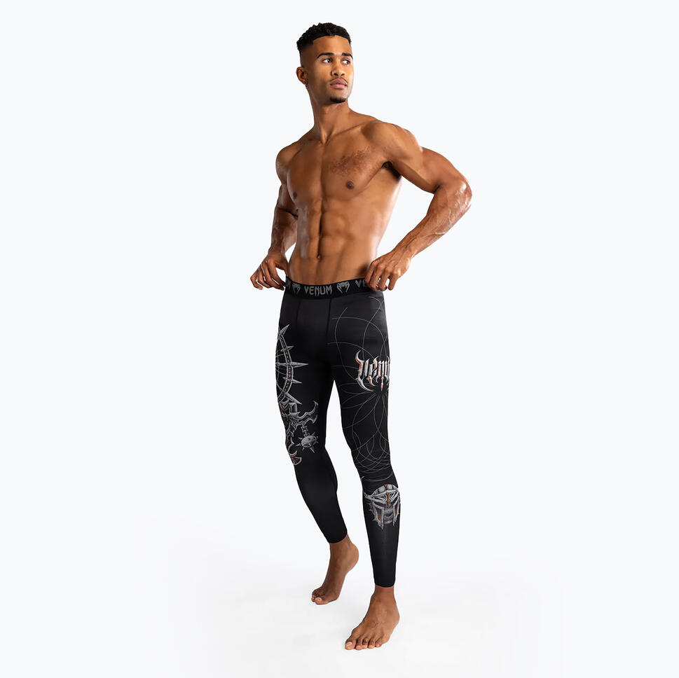 Venum Legginsy Gladiator 5.0 Czarno-srebrne