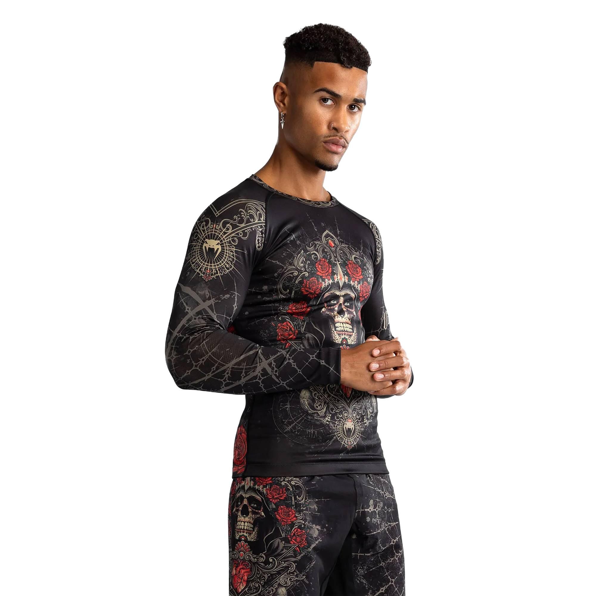 Rashguard masculino de manga comprida venum santa muerte 5.0