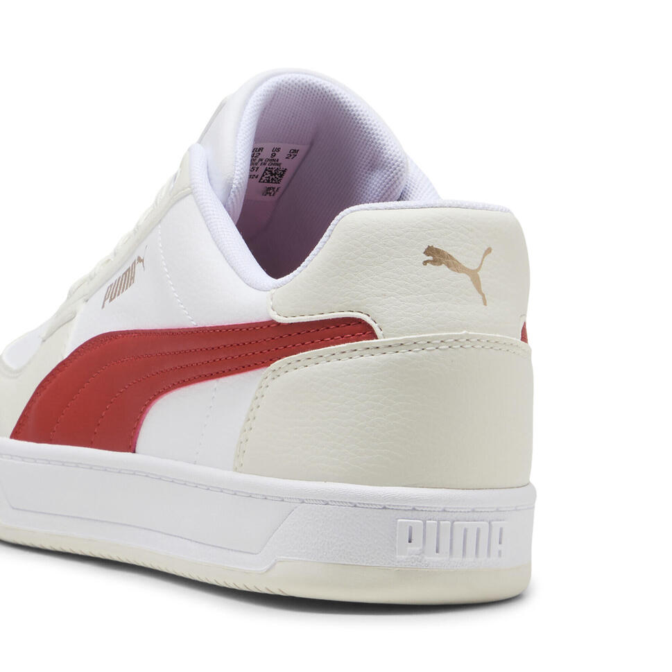 Sneakersy unisex Caven 2.0 PUMA White Red Fire Vapor Gray