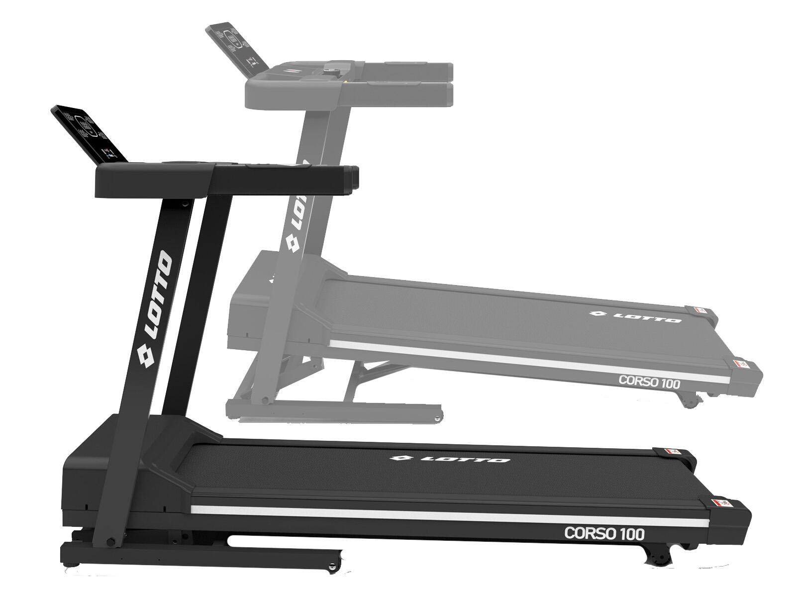 LOTTO Corso 100 Tapis de Course Electrique Pliable, Max 110kg,Bluetooth 4/7