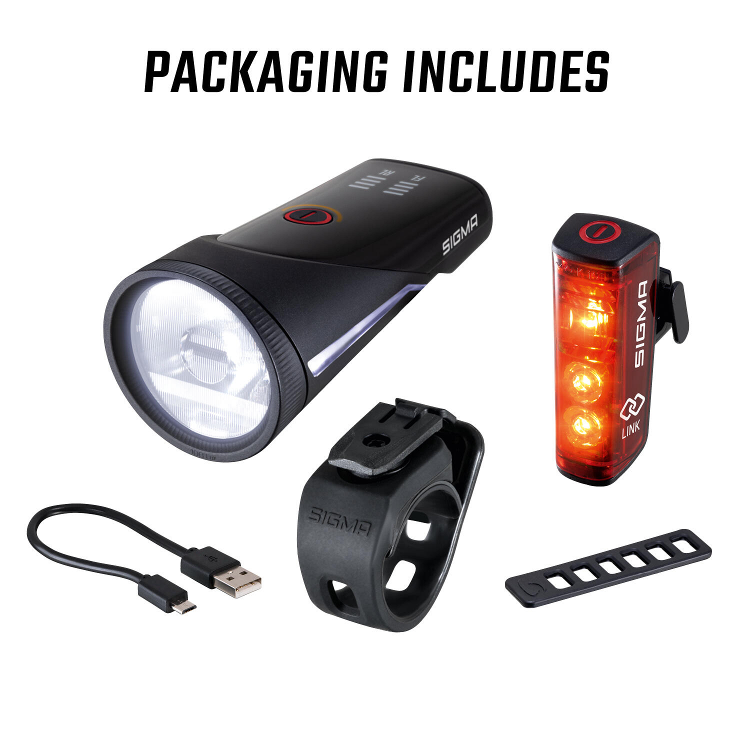 Sigma Aura 100 USB Headlight and Blaze Link Taillight Set 7/7