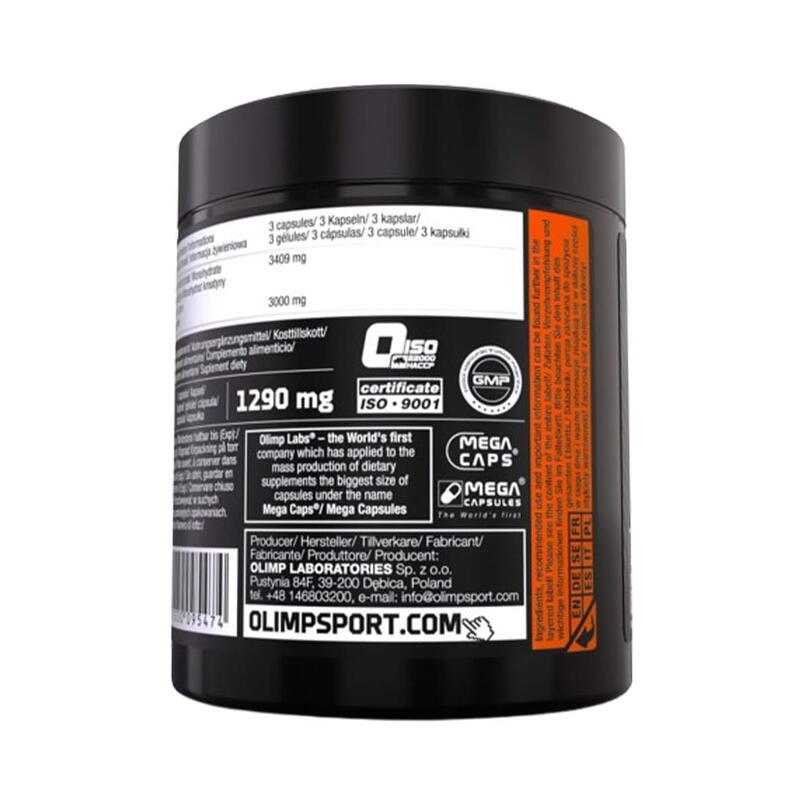 Créatine monohydrate - Creatine 1000 Mega Caps - 180 Gélules