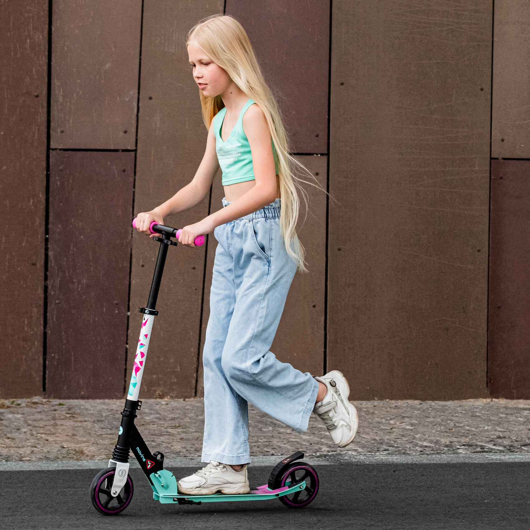 City-Roller Scooter für Kinder Movino Vibe Rosa 5/7