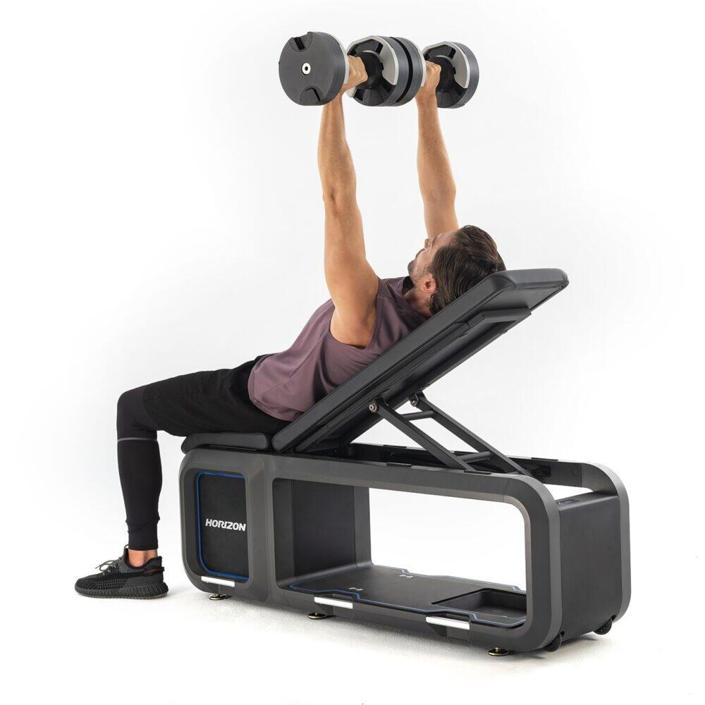 Bench, inclusief halters en kettlebell 3/8