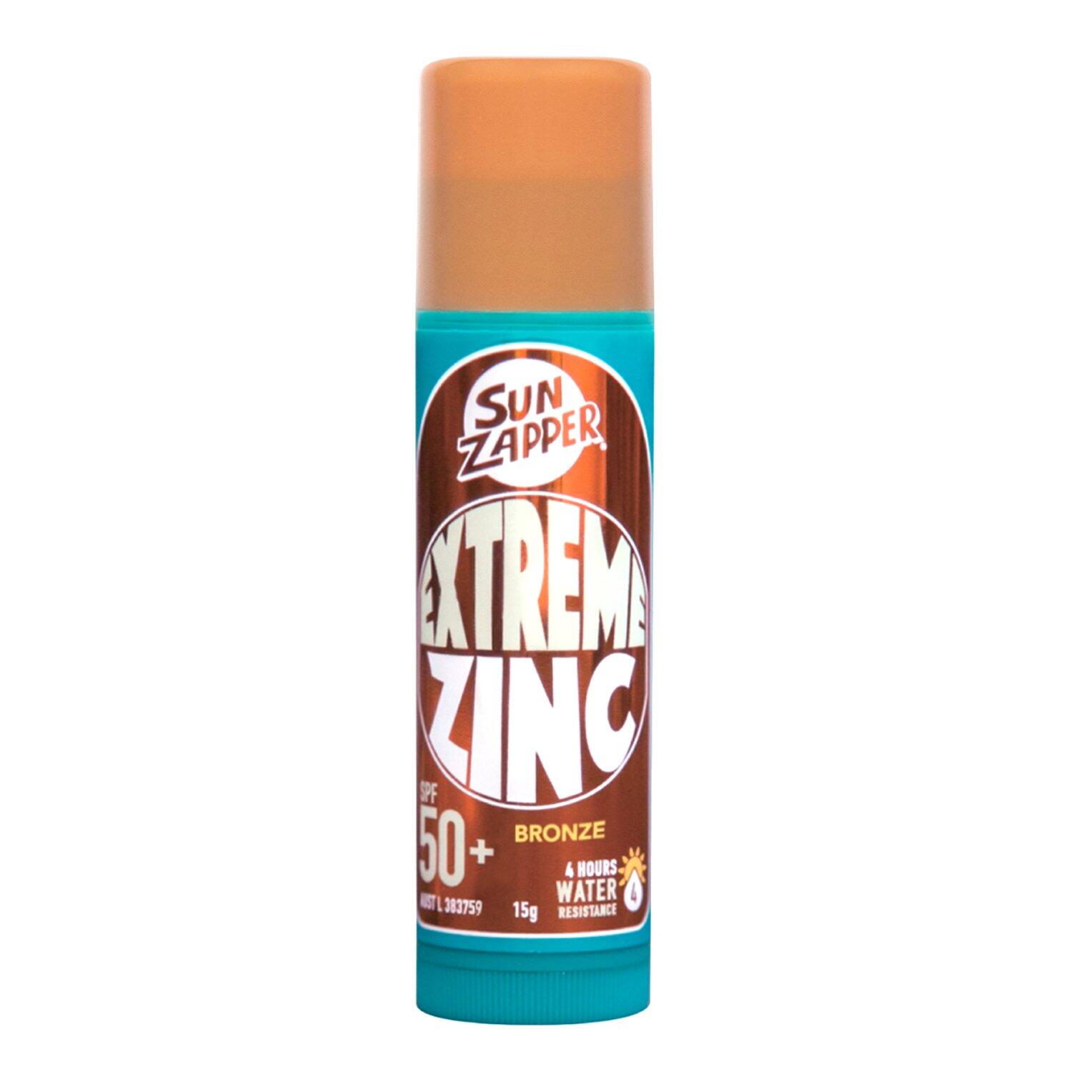 Sun Zapper Extreme Zinc Stick Sunscreen SPF50+ 15g Bronze
