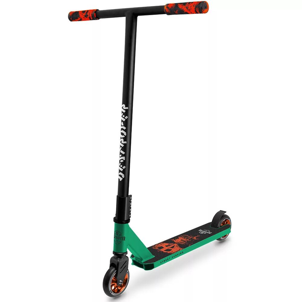 STREET SURFING Destroyer - Patinete de manobras - Iniciante - Verde - 100mm