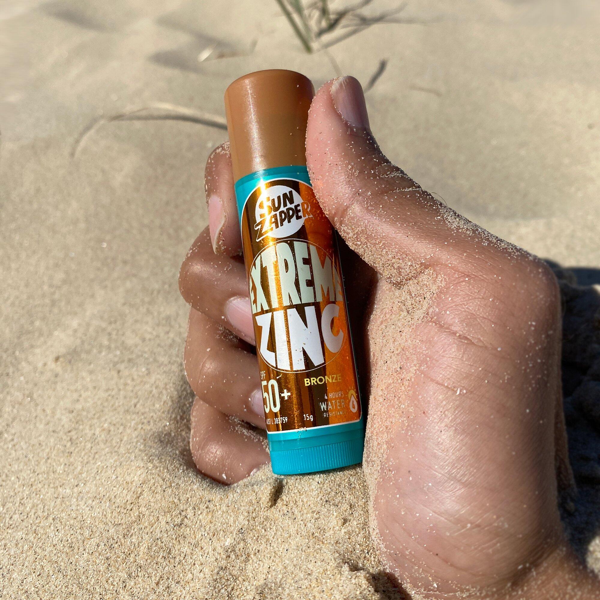 Sun Zapper Extreme Zinc Stick Sunscreen SPF50+ 15g Bronze