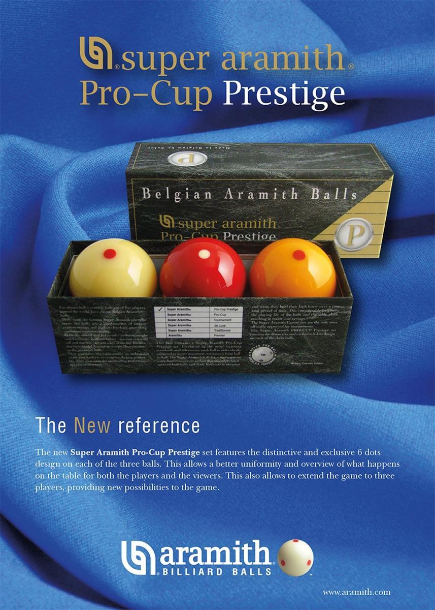 Sada kulečníkových koulí Super Aramith 61,5 mm Pro Cup Prestige 2/2