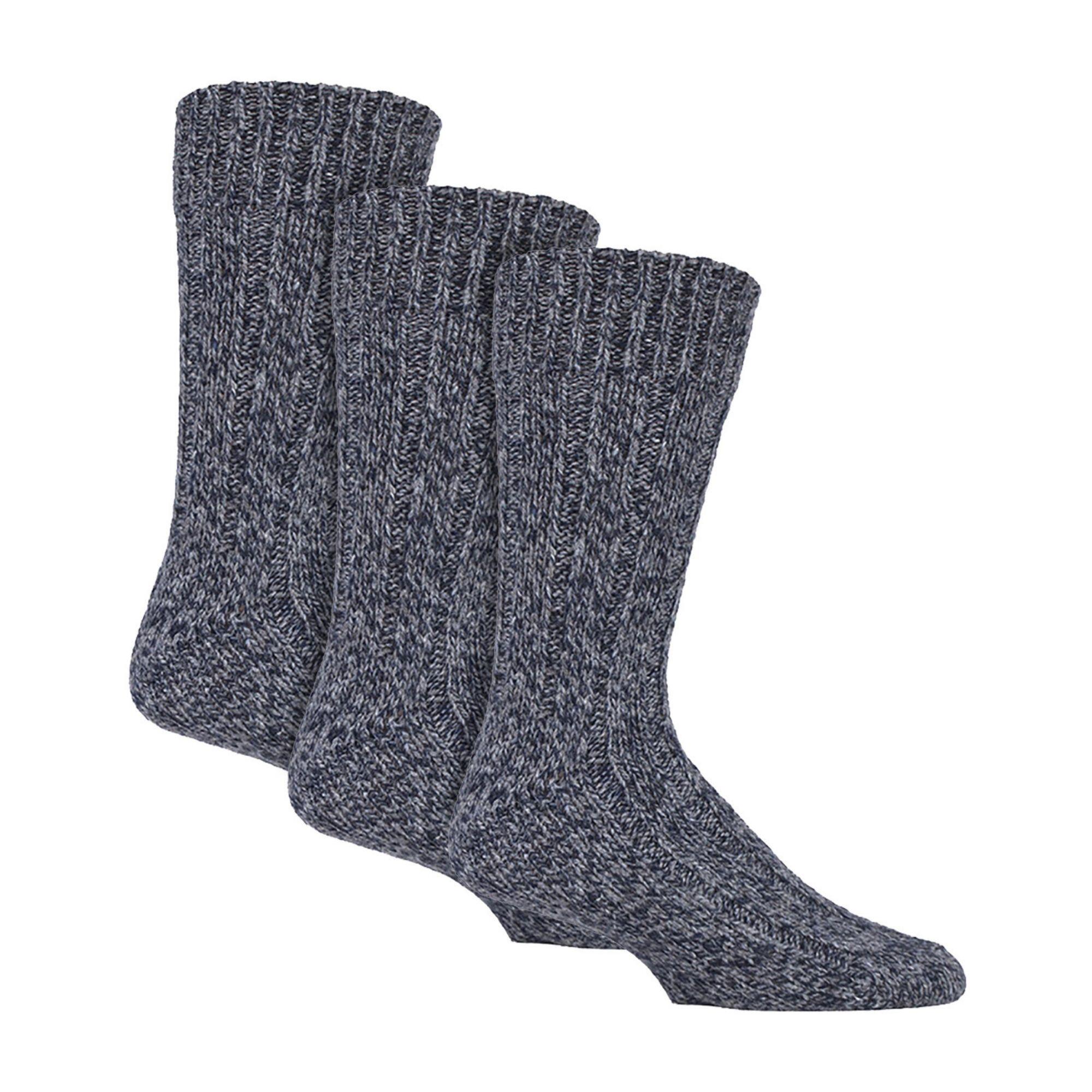 COUNTRY PURSUIT 3 Pack Mens Wool Boot Socks | Thick Pennine Walker Socks | Outdoor Hiking Socks