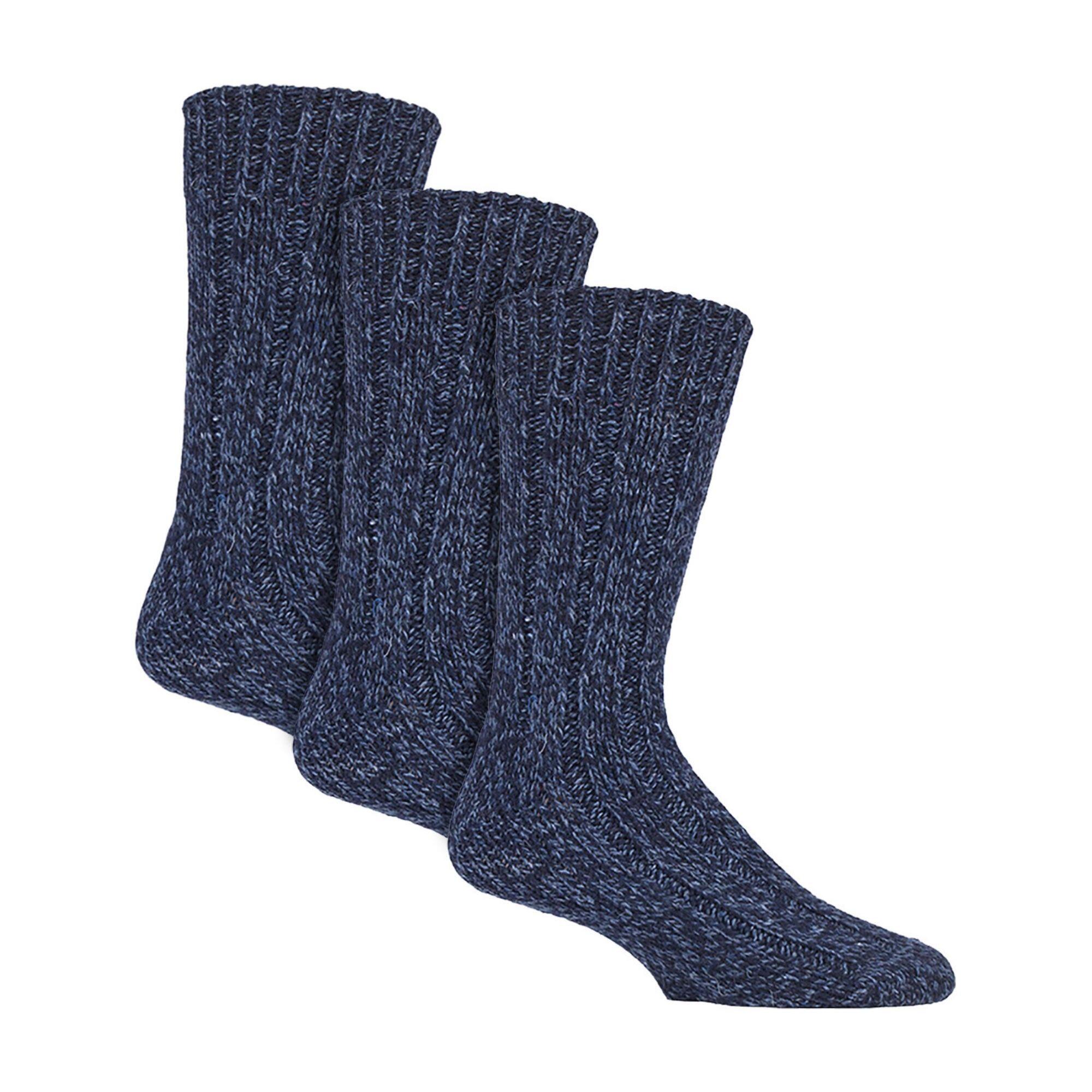 COUNTRY PURSUIT 3 Pack Mens Wool Boot Socks | Thick Pennine Walker Socks | Outdoor Hiking Socks
