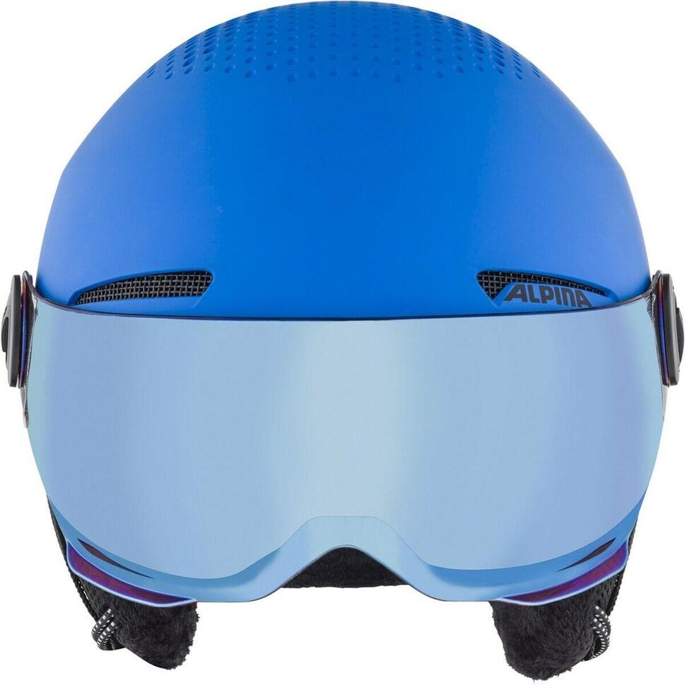 Kask narciarski Narty Alpina Zupo Visor Q Lite Niebieski