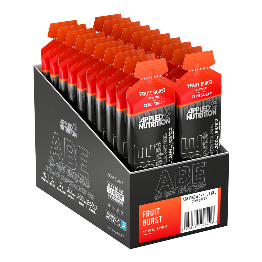 APPLIED NUTRITION Pre-workout - ABE Gel - Esplosione di Frutta Confezione da 20