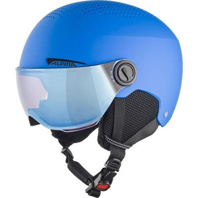 Skihelm Ski Alpina Zupo Visor Q Lite Blau