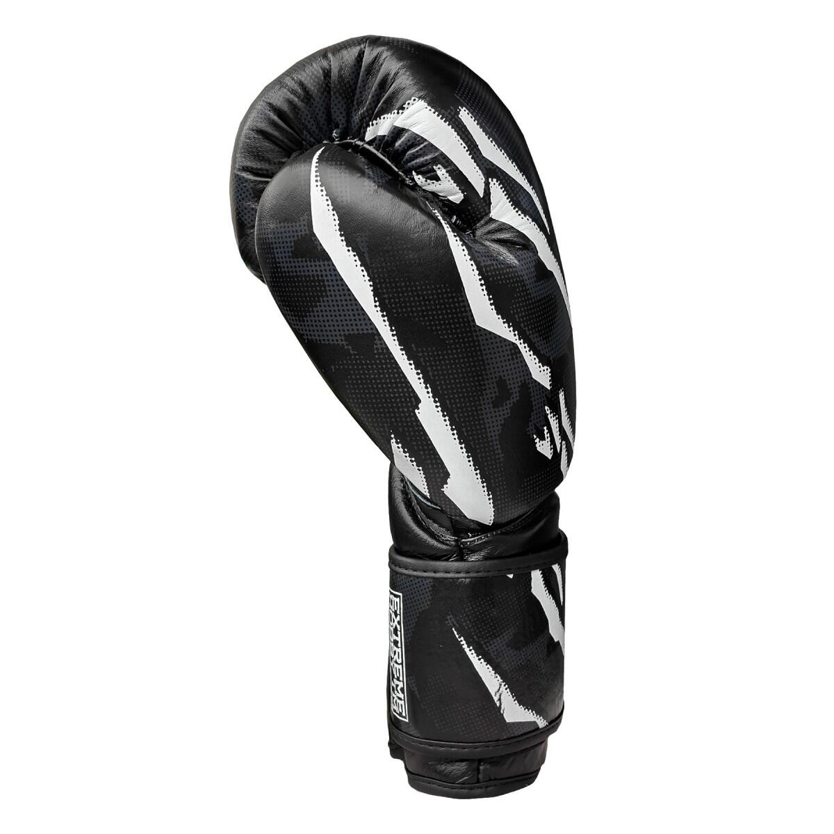 Guanti da boxe in vera pelle per adulti EXTREME HOBBY BLACK PANTHER 5/6