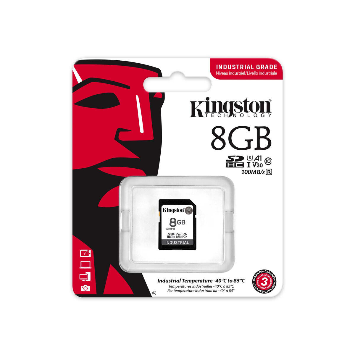 KINGSTON Scheda Di Memoria SDHC Kingston SDIT 8 GB