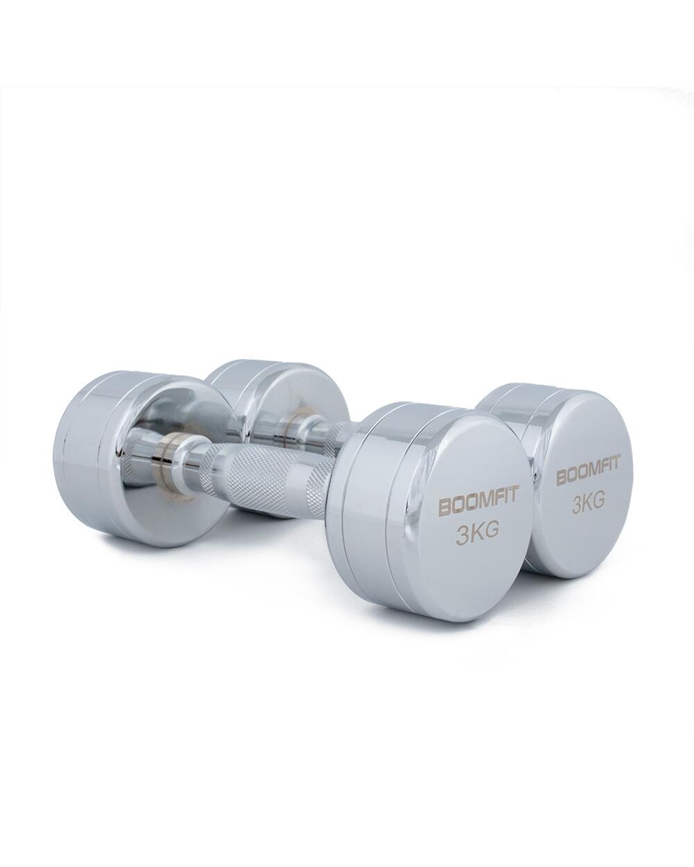 Halteres cromados 3kg (par) - boomfit