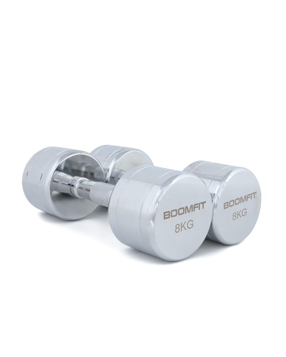 Halteres cromados 8kg (par) - boomfit