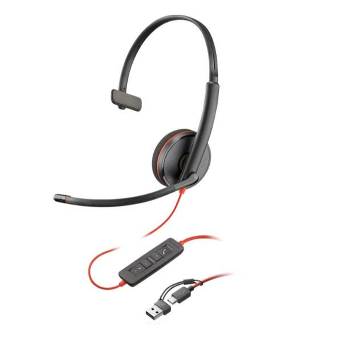 Auricolari con Microfono HP Blackwire 3210 Nero 1/2
