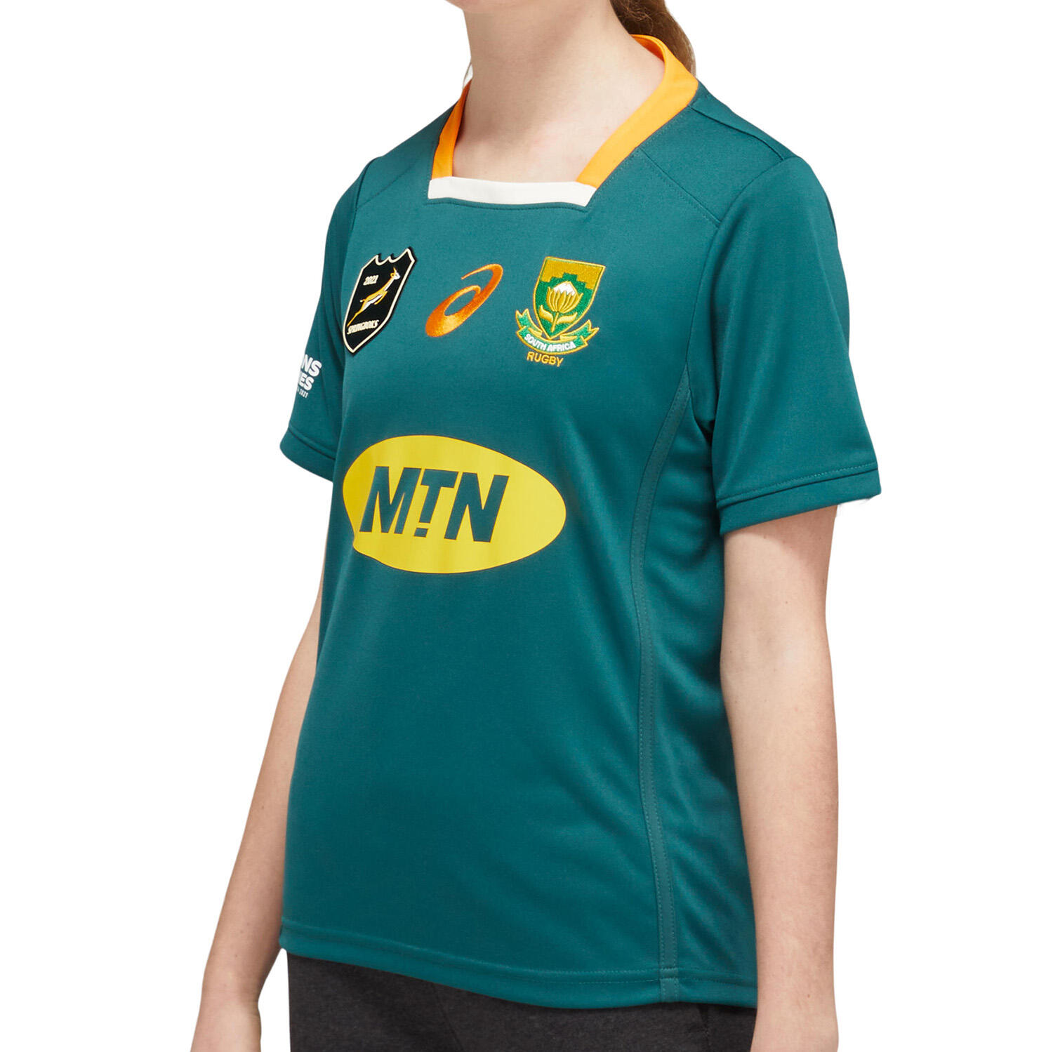 South Africa Springboks Kids Lions Series 2021 Kids Home Rugby Shirt 3/5