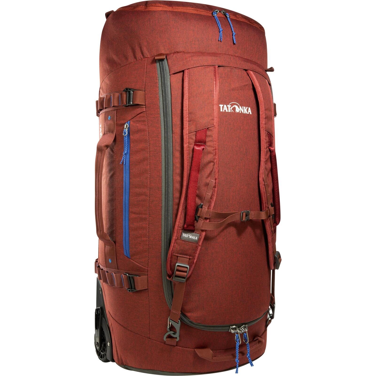 TATONKA faltbare Rollen-Reisetasche Duffle Roller 80 tango red