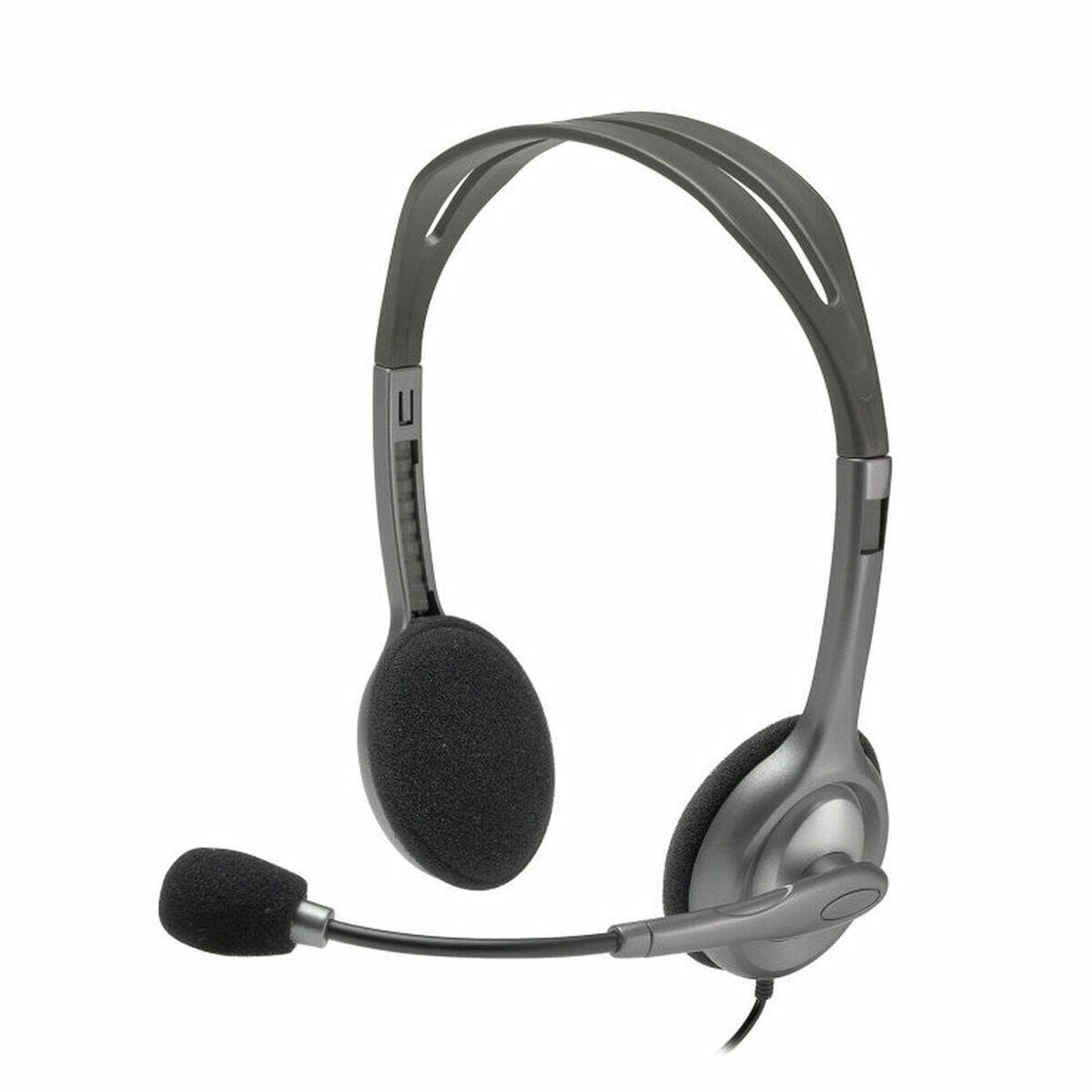 Logitech - Casques Avec Microphone Logitech Lgt-h110 Gris - Casque Audio - Multicolore - No Size - Decathlon
