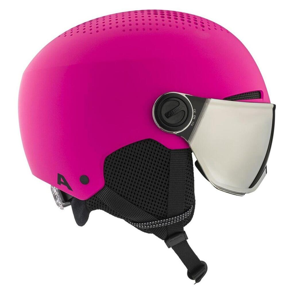 Ski Helmet Ski Alpina Zupo Visor Q-Lite Pink