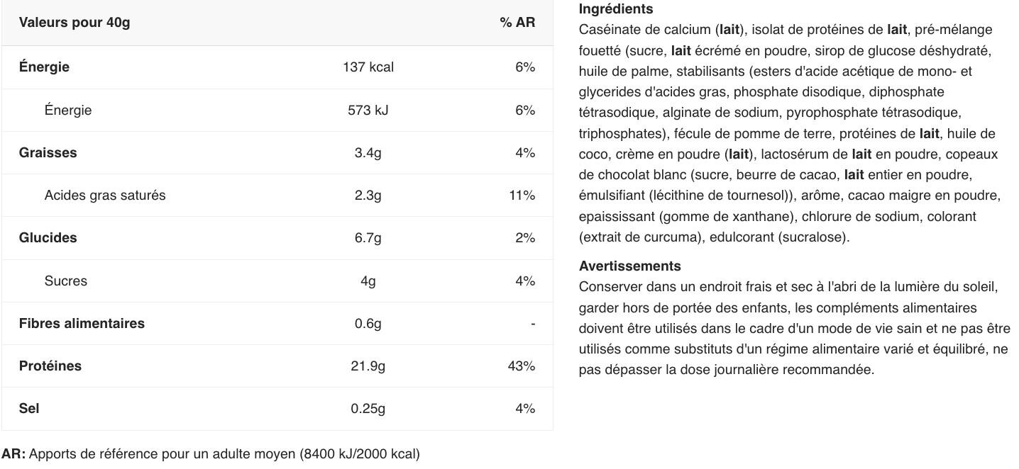 Préparation protéinée - Protein Cookie Dough - Chocolat Bueno 1000g 2/3