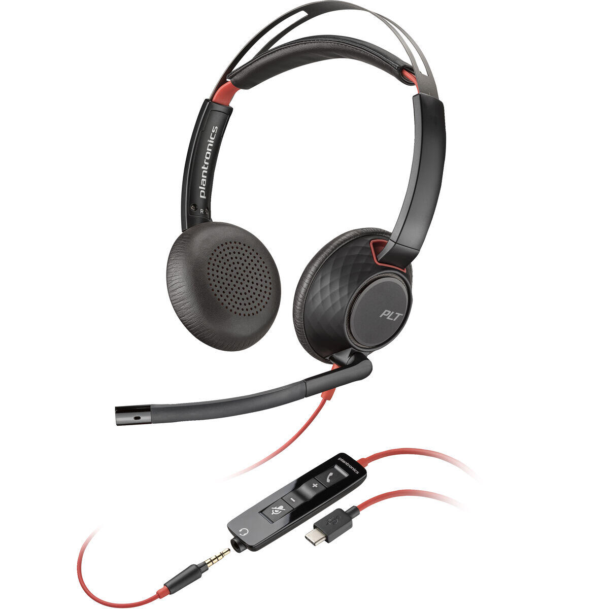 Auricolari con Microfono Poly Blackwire 5220 USB 1/1