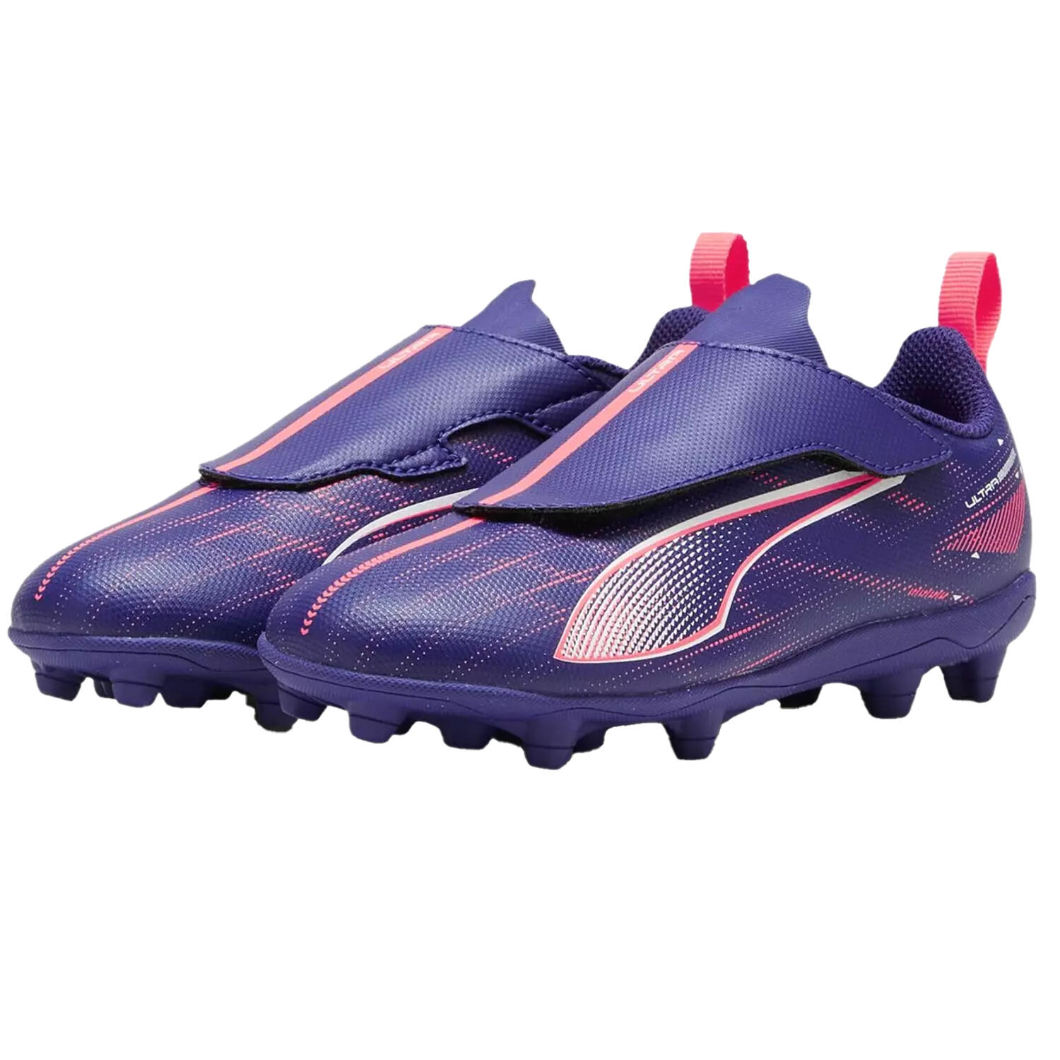 PUMA Childrens/Kids Ultra 5 Play Firm Ground Football Boots (Purple/White)