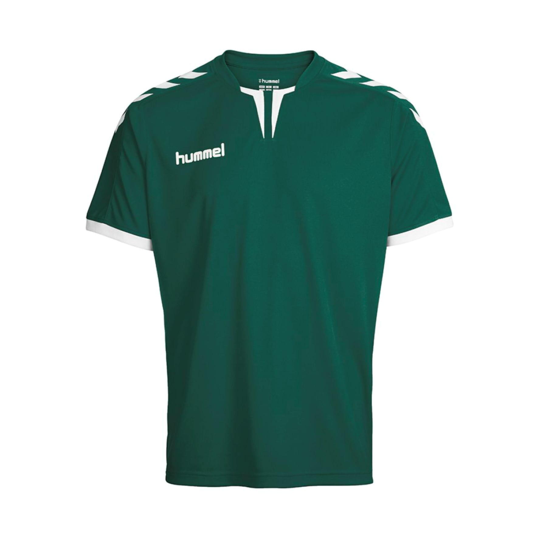 Koszulka sportowa T-shirt HUMMEL core SS poly zielona 2/3