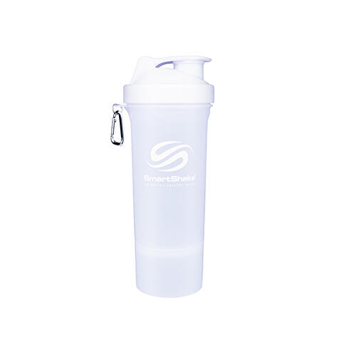 Shaker suplimente SmartShake, alb, 500 ml