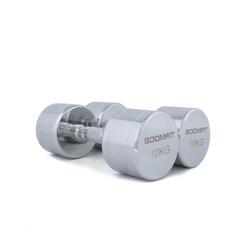 Haltères Chromés 10kg (paire) - BOOMFIT