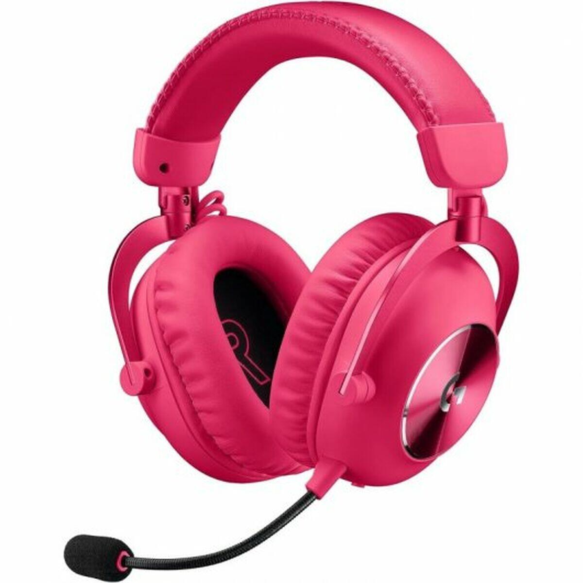 Auriculares sem fios logitech g pro x 2 lightspeed cor de rosa