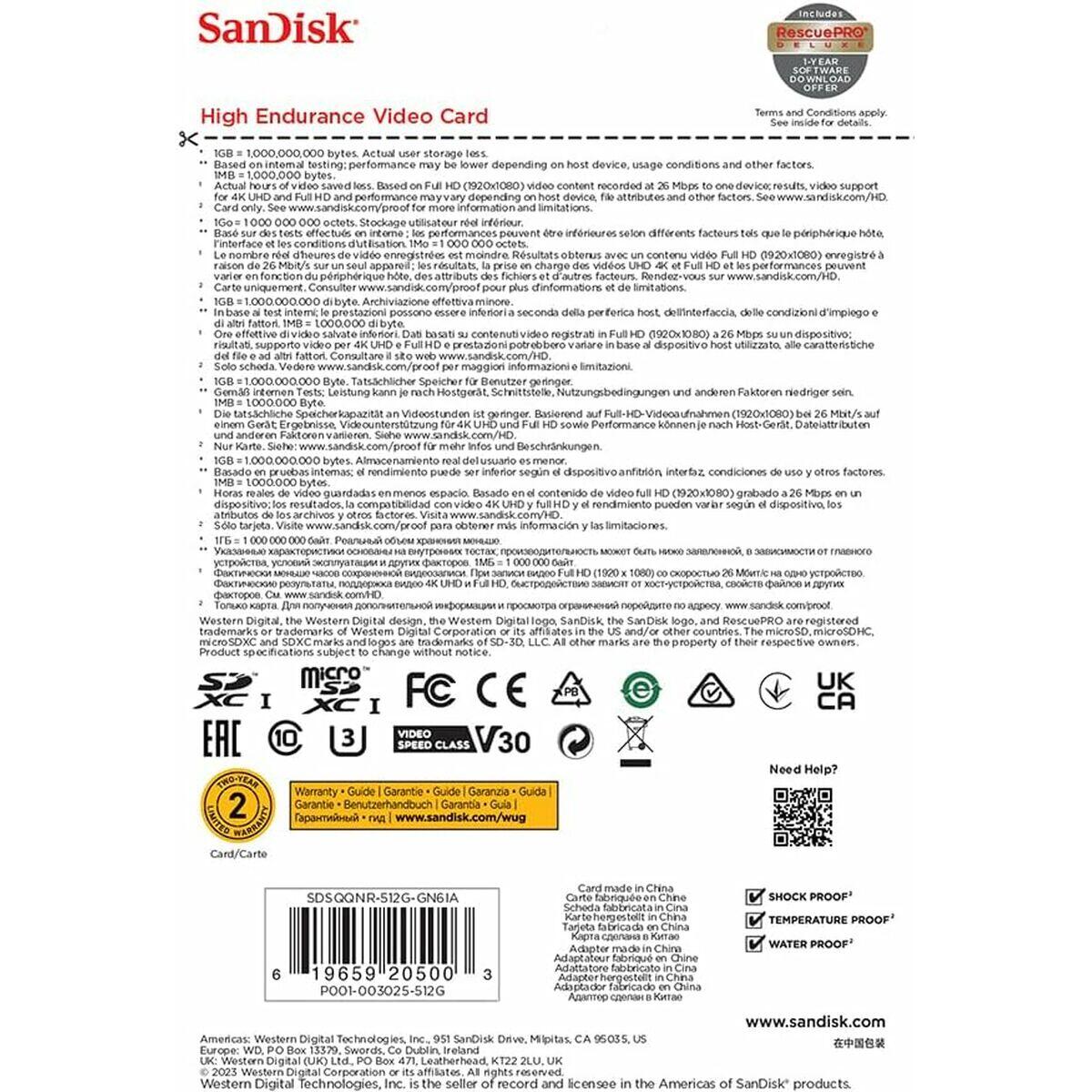 Scheda Micro SD SanDisk SDSQQNR-512G-GN6IA 512 GB 3/3