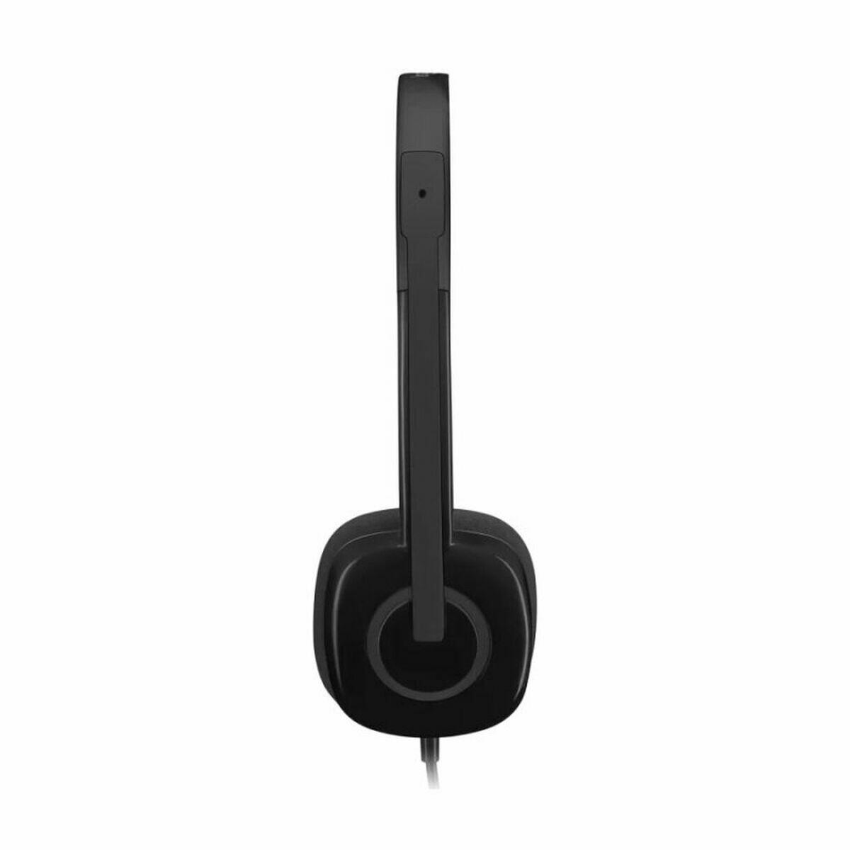 Hoofdtelefoon met microfoon Logitech 981-000589 Met Snoer 3/4