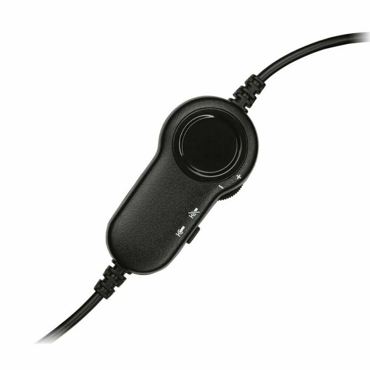 Hoofdtelefoon met microfoon Logitech 981-000589 Met Snoer 4/4