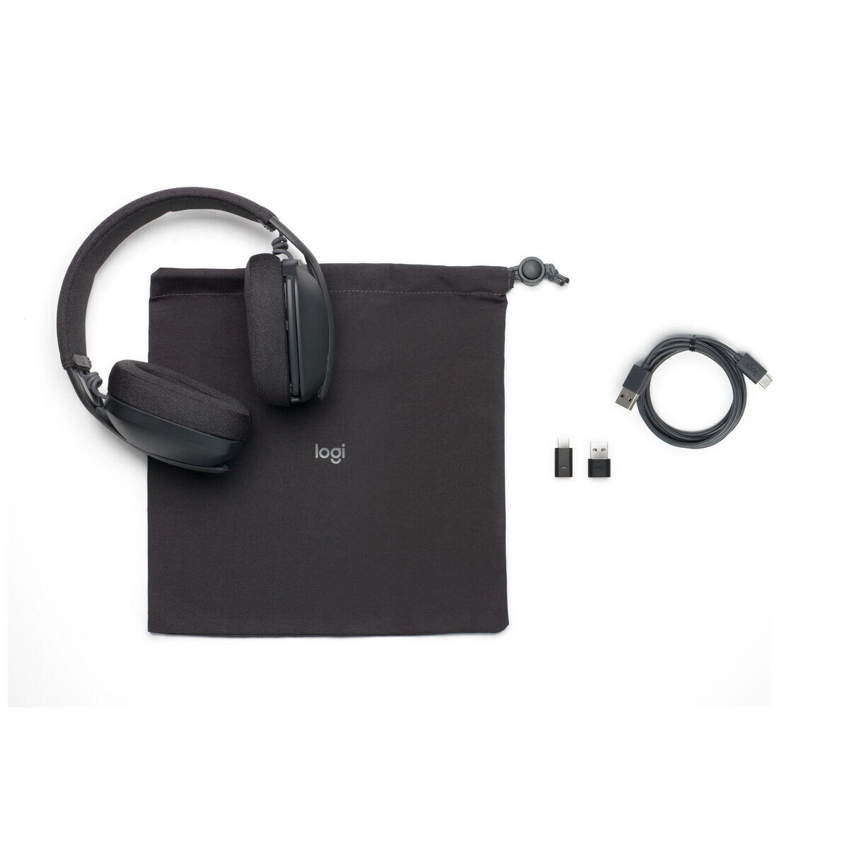 Bluetooth hoofdtelefoon Logitech Zone Vibe Grijs 2/5