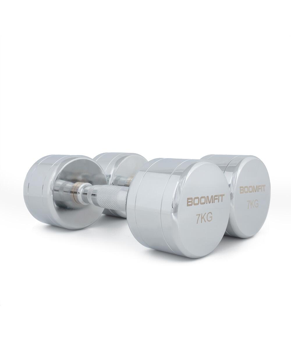 Halteres cromados 7kg (par) - boomfit