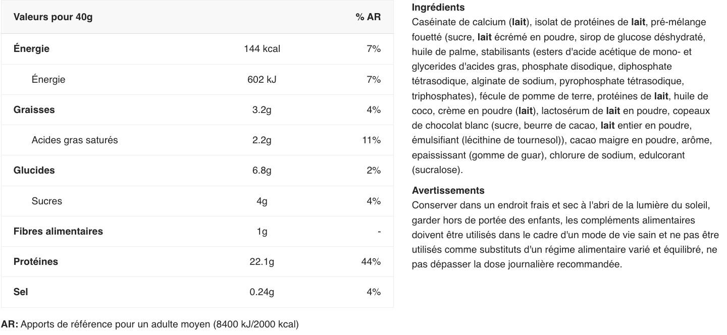Préparation protéinée - Protein Cookie Dough - Double Chocolat 1000g 2/3