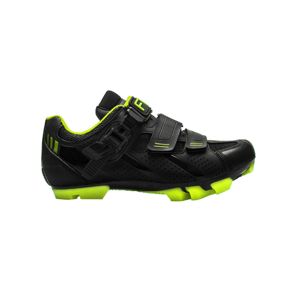 Shoes with 2 self-gripping straps + click FLR Elite F65