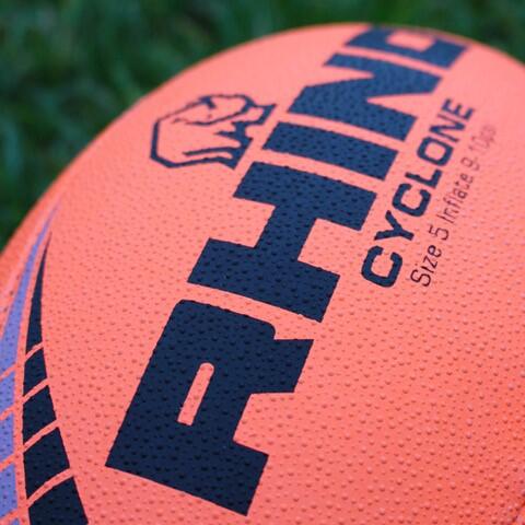 Rugbyball Rhino Cyclone Orange Fluo 4/4