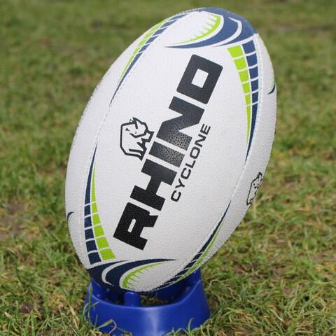 Cyclone XV Rugby Training Ball White 5 3/4