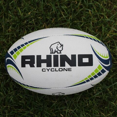 Cyclone XV Rugby Training Ball White 5 4/4