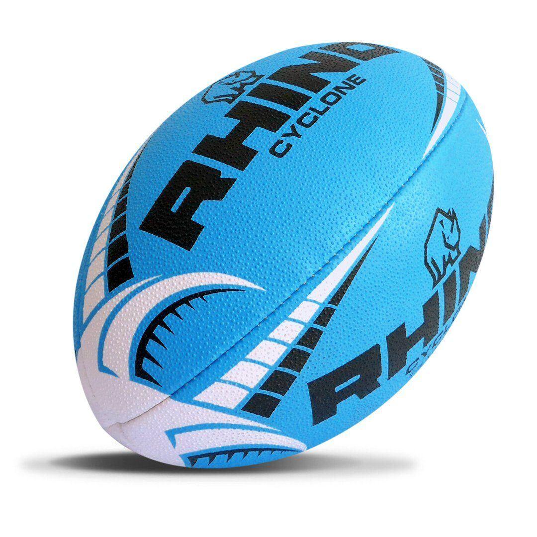 RHINO Cyclone XV Rugby Training Ball Blue 4